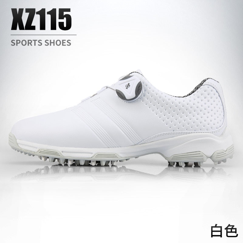PGM Waterproof Golf Shoes Womens Shoes Lightweight Knob Buckle Shoelace Sneakers Ladies Breathable Non-Slip Trainers Shoes XZ115 - KiwisLove