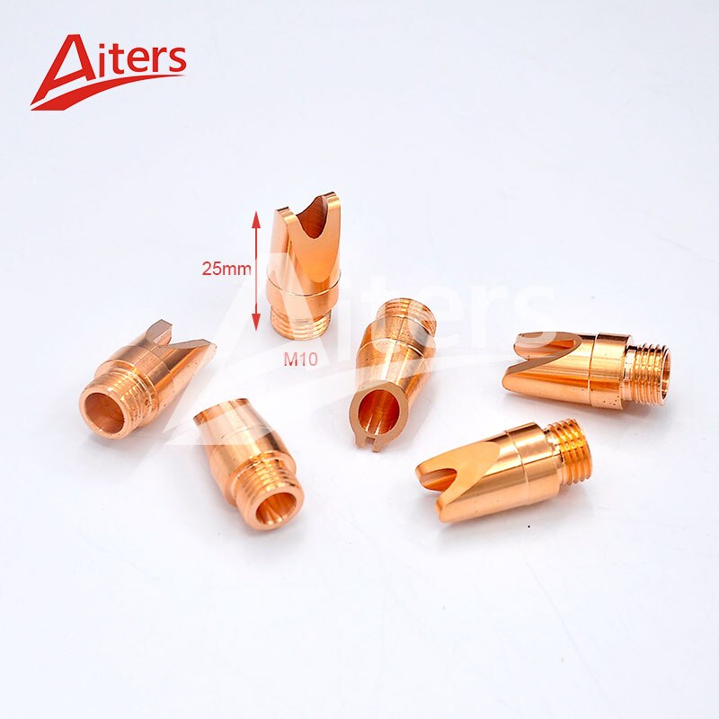 25mm Short Kirin Laser Welding Nozzle 40mm Long Handheld Laser Welder Copper Nozzle With Oblique Opening Tips - KiwisLove