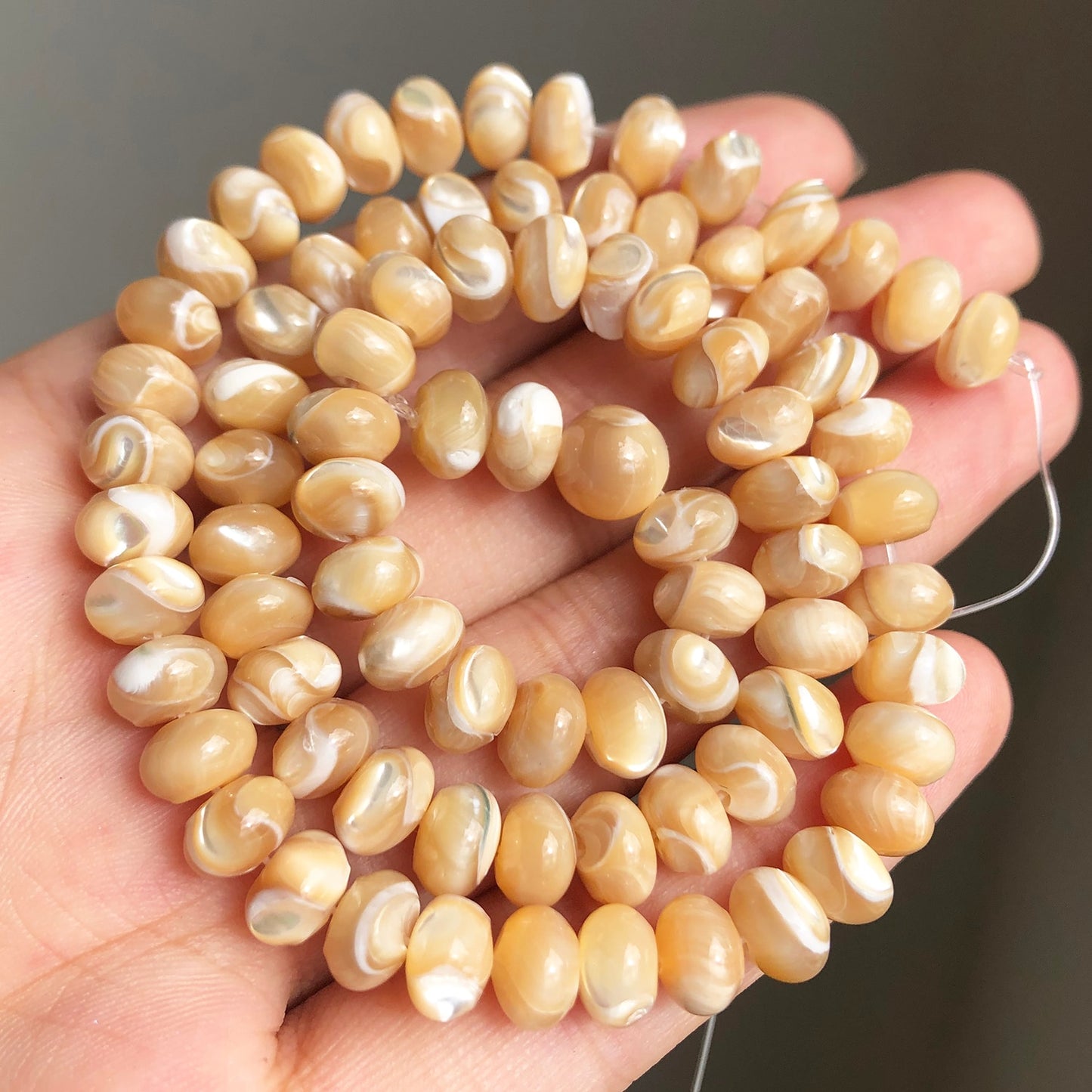 Natural White Freshwater Shell Beads Beads Heart Cross Star Round Mother Of Pearl Loose Beads for Jewelry Making DIY Bracelet - KiwisLove