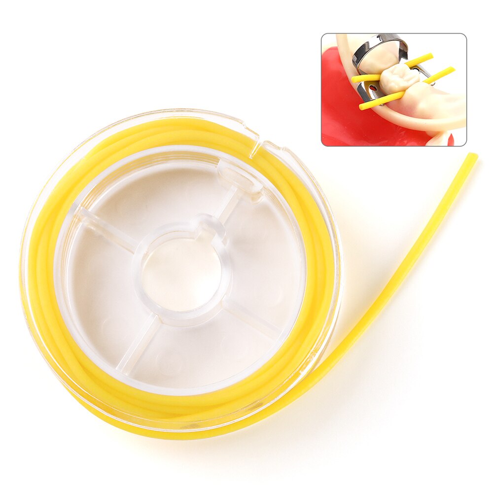 2.1m/Dia 1.8mm Dental Rubber Dam Stabilizing Cord Medium Wedges Clamps Sheets Elastic - KiwisLove