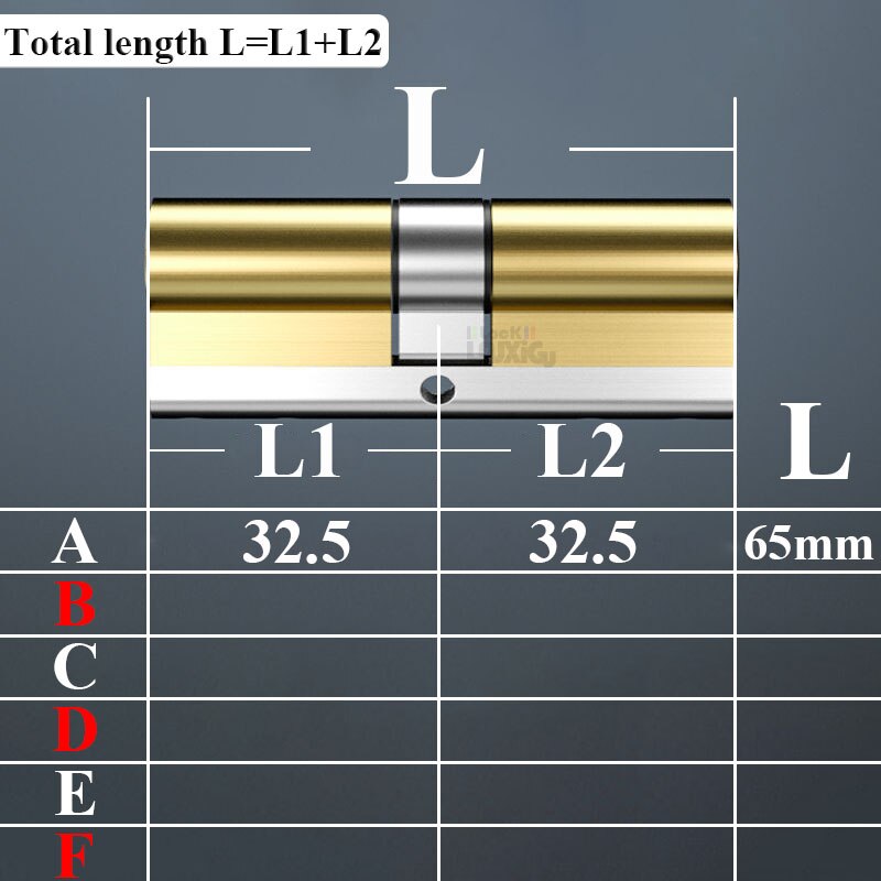 10 keys Door lock  Brass cylinder  65-130 mm Lock cylinder Entrance door lock Cylinder lock Mortise lock 7 door 8 door 9 door - KiwisLove
