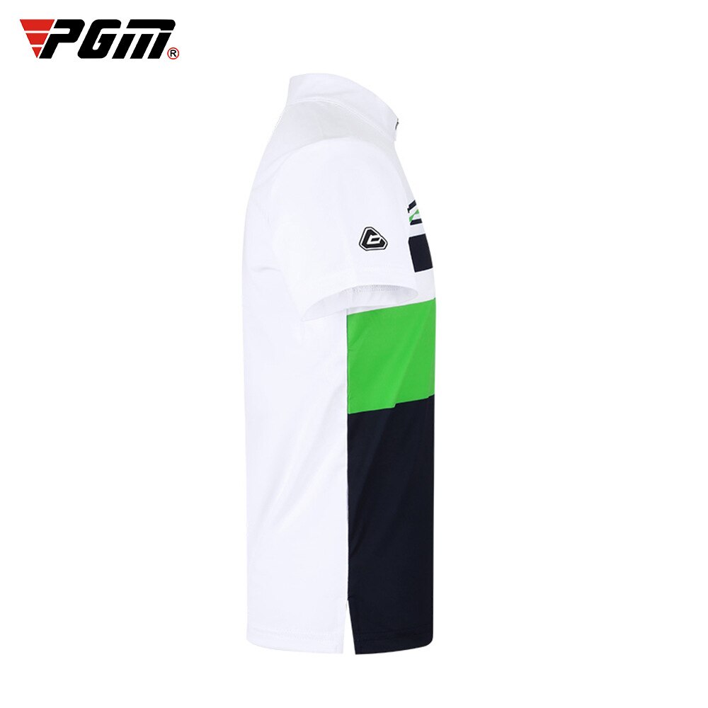 PGM Boys T-Shirts Short Sleeves Summer Breathable Fast Dry Stripe Children Sports Wear Kids Gym Suit Casual Shirt YF331 - KiwisLove