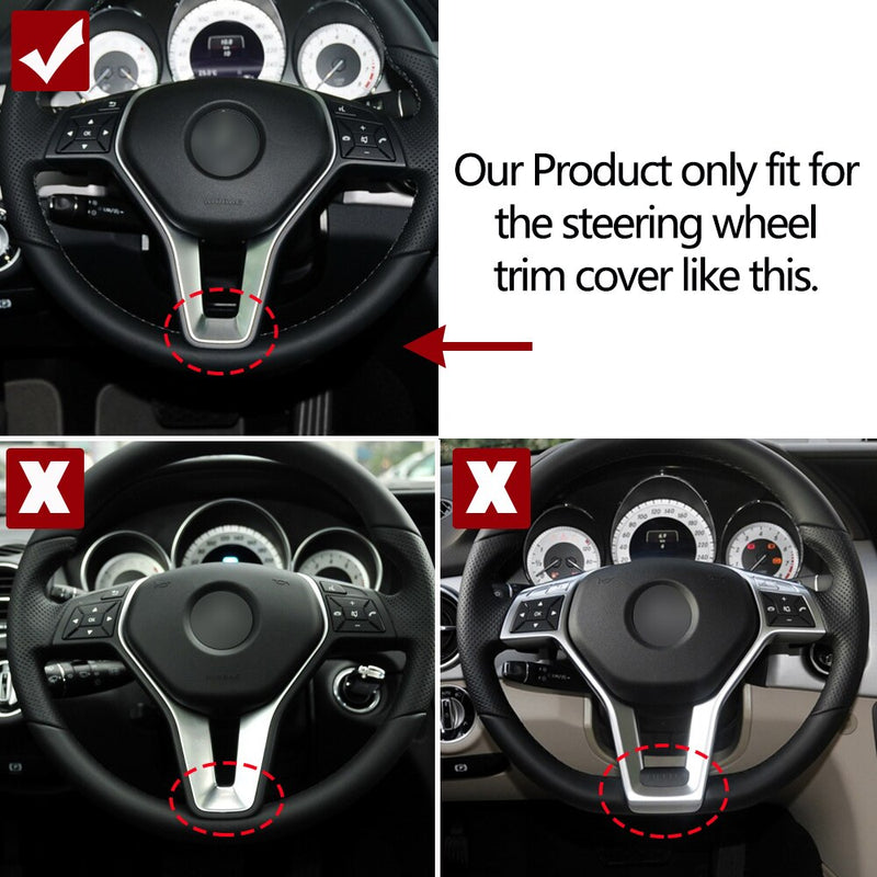 Interior Car Steering Wheel Frame Trim Cover For Mercedes BENZ C E GLK GLA CLA CLS Class W176 W204 W212 GLK204 W218 W156 - KiwisLove