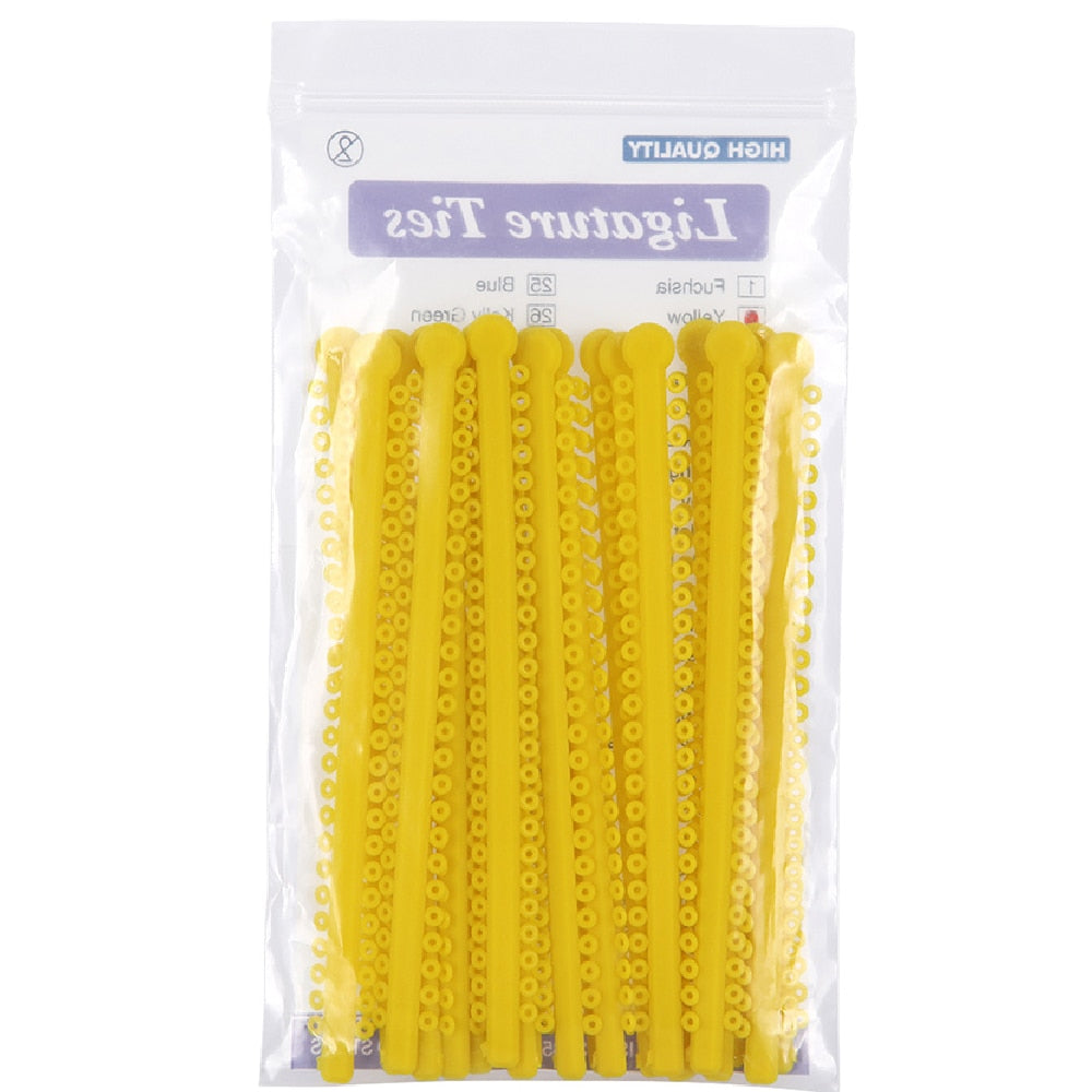 Azdent Dental Orthodontic Ligature Ties Elastic Rubber Ligature Ties (1Pack=1000 Circles=20Sticks) / Power Chain (Just 1 PC ) - KiwisLove