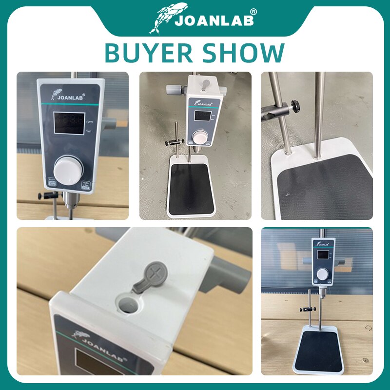 JOANLAB Official Store Mixer Lab Electric Stirrer Digital Display Overhead Stirrer Adjustable Height Lab Equipment 110V To 220V - KiwisLove