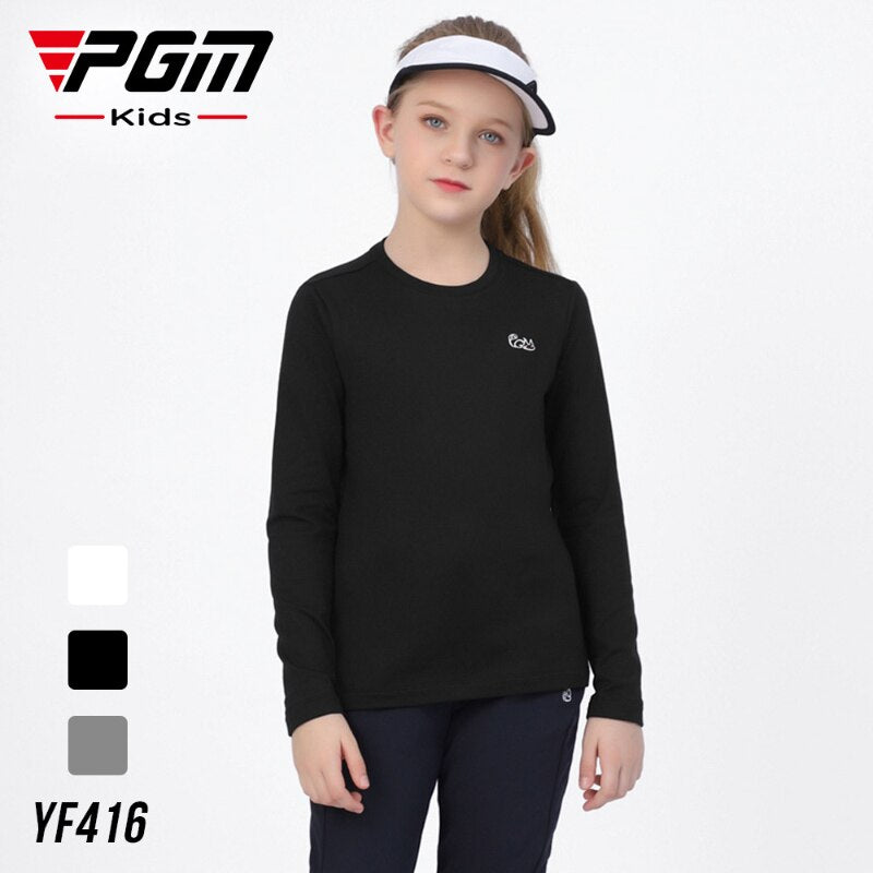 PGM Autumn Winter Girls Shirt Long Sleeve Golf Clothing Keep Warm Outdoor Sports Bottoming-Shirt Ladies Slim Fit T Shirts YF416 - KiwisLove