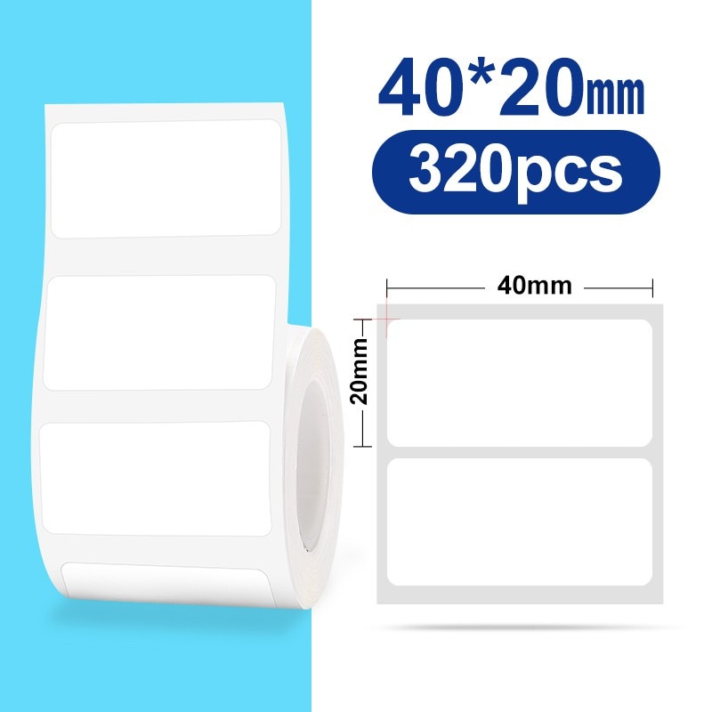 NIIMBOT B21 B3S Thermal Label 2 Rolls Clothing Price Food Self-adhesive Tag Waterproof Smart Office Pocket Printer Label Paper - KiwisLove