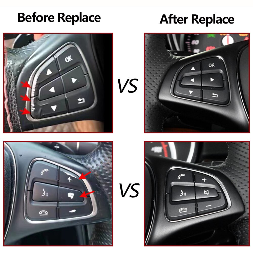 Car Multi-function Steering Wheel Switch Buttons Phone Control Key For Mercedes Benz GLS GLE W117 W166 W292 W156 W246 0999050600 - KiwisLove