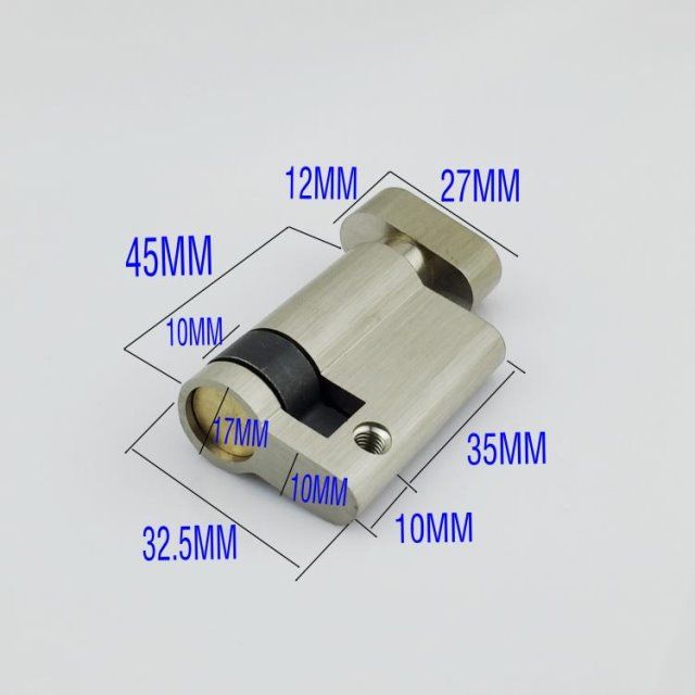 Invisible door lock core Half eccentric lock cylinder,with knob,45mmx32MM,for Channel lock fire-proof door Security door - KiwisLove