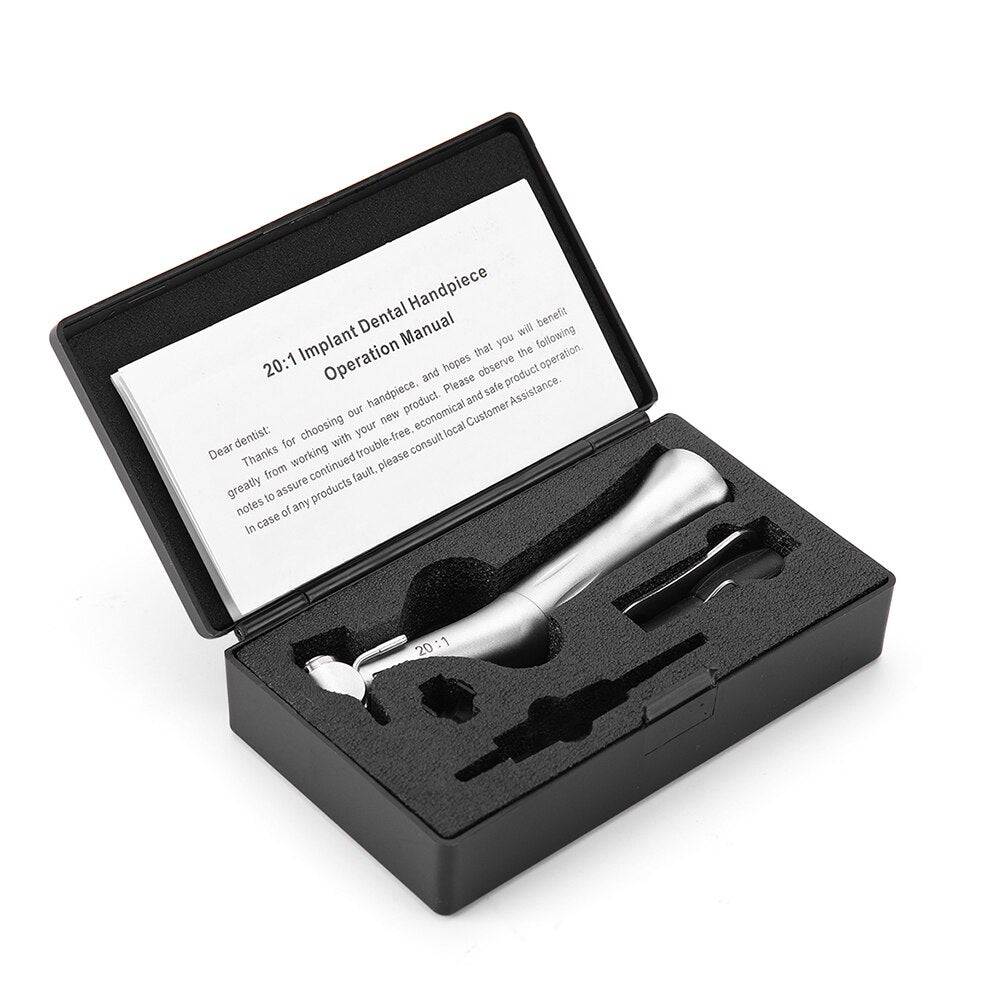 20:1 AZDENT Dental Implant Reduction Contra Angle Handpiece Button Type Chuck Extemal Irrigation System Max Torque 55Ncm - KiwisLove