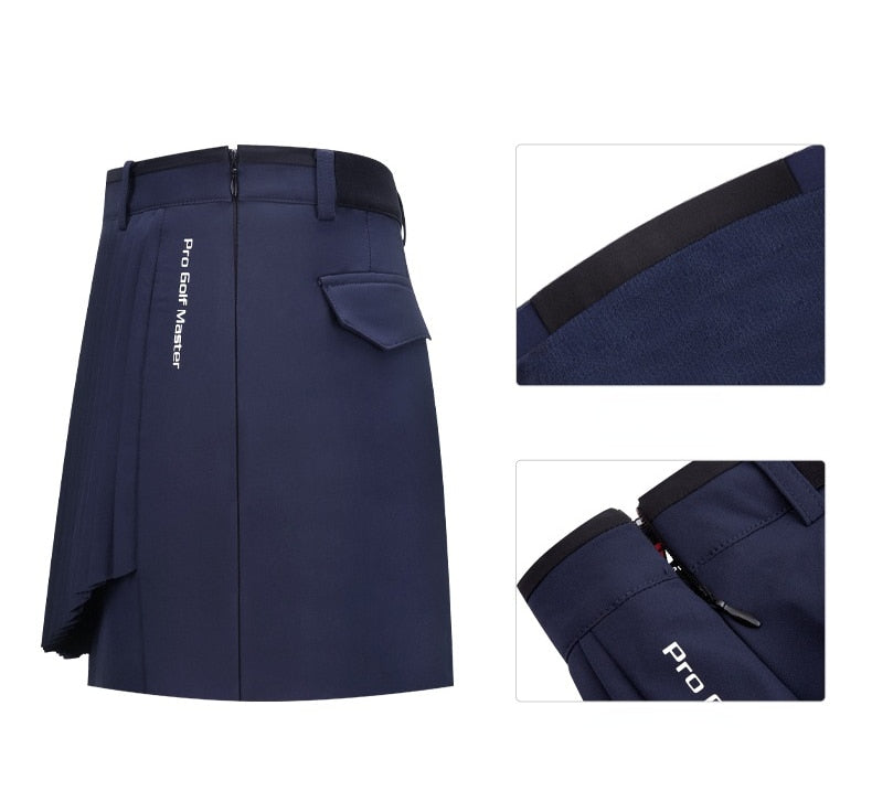 PGM Women Golf Short Skirt Female Summer Breathable Quick-drying Girl Elastic Back Waistband Pleated Skirt Lady Clothing QZ075 - KiwisLove