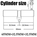 12/8 key Super anti-theft door cylinder lock entry door cylinder lock outdoor door lock home lock door lock lock cylinder - KiwisLove