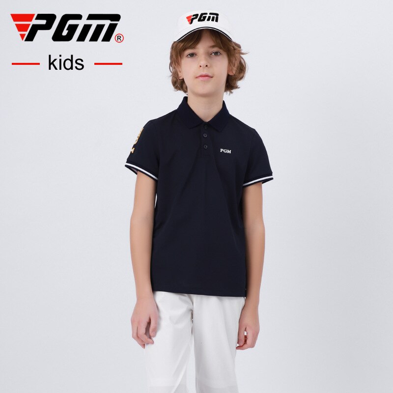 PGM Golf T-shirt Golf Clothing Boys Quick-drying Golf shirts Summer Breathable Elastic Golf Short Sleeved Uniforms YF404 - KiwisLove