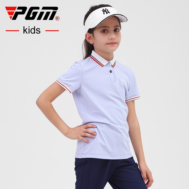 PGM Golf Clothing Summer Girl Golf T-Shirt Short Sleeve Golf Shirts Comfortable And Breathable Tops Golf Apparel S-XL YF413 - KiwisLove