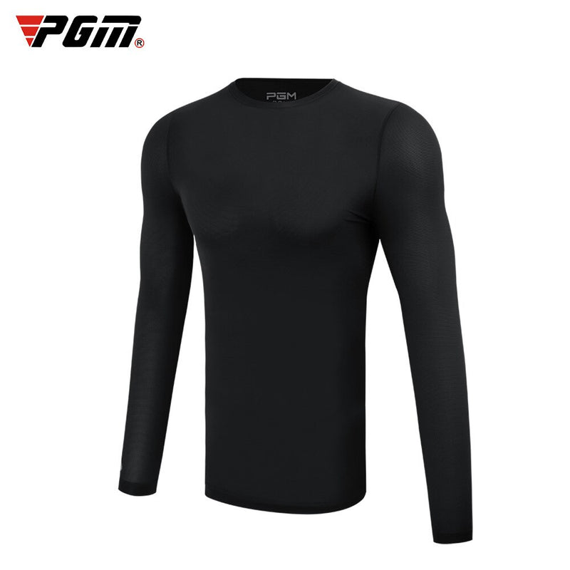 PGM Mens Sun Protection Golf Shirt Underwear Long Sleeve Golf Shirt Cooling Ice Silk T-shirts Anti-UV Soft Golf Apparel For Men - KiwisLove