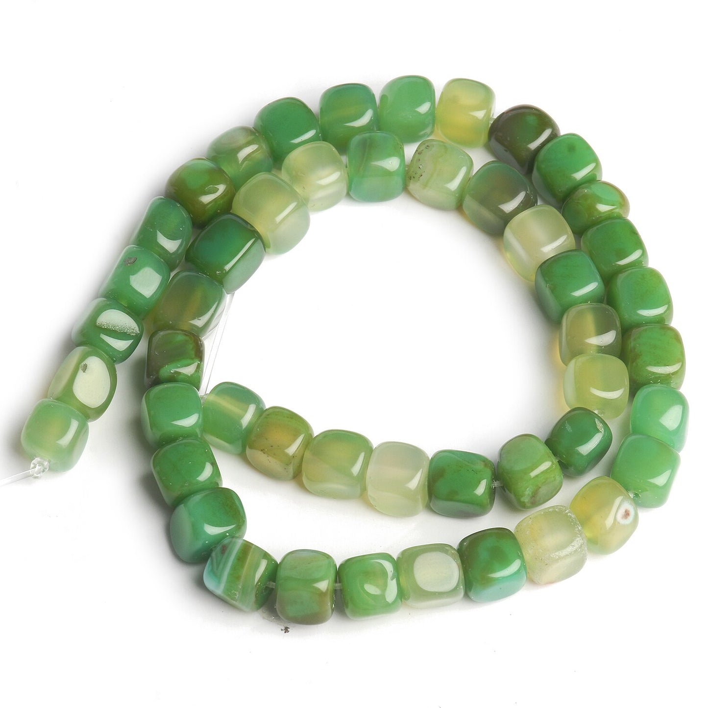 8mm Natural Stone Square Apatite Morganite Agates Tourmaline Aquamarines Loose Spacer Beads for Jewelry Making DIY Bracelet 15&#39;&#39; - KiwisLove