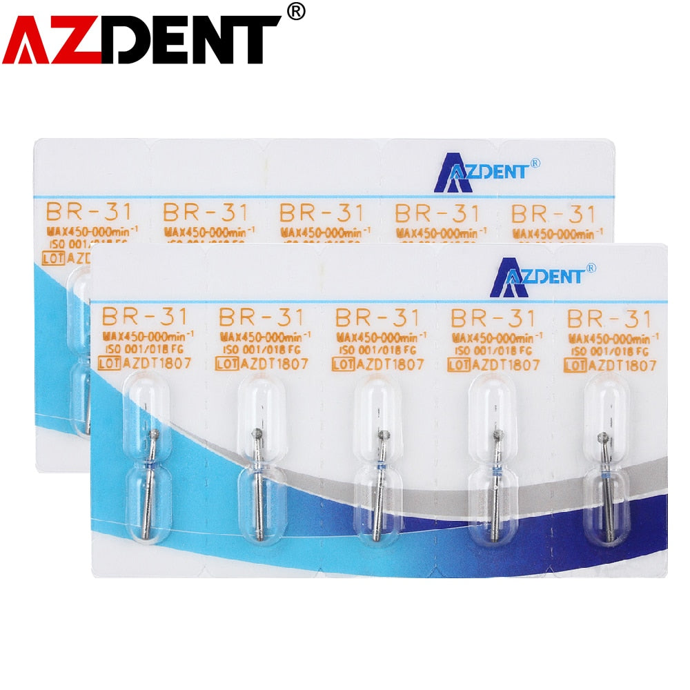 10PCS Dental Emery Burs Dental High-speed Grinding Heads Dental all-Ceramic Porcelain Teeth - KiwisLove