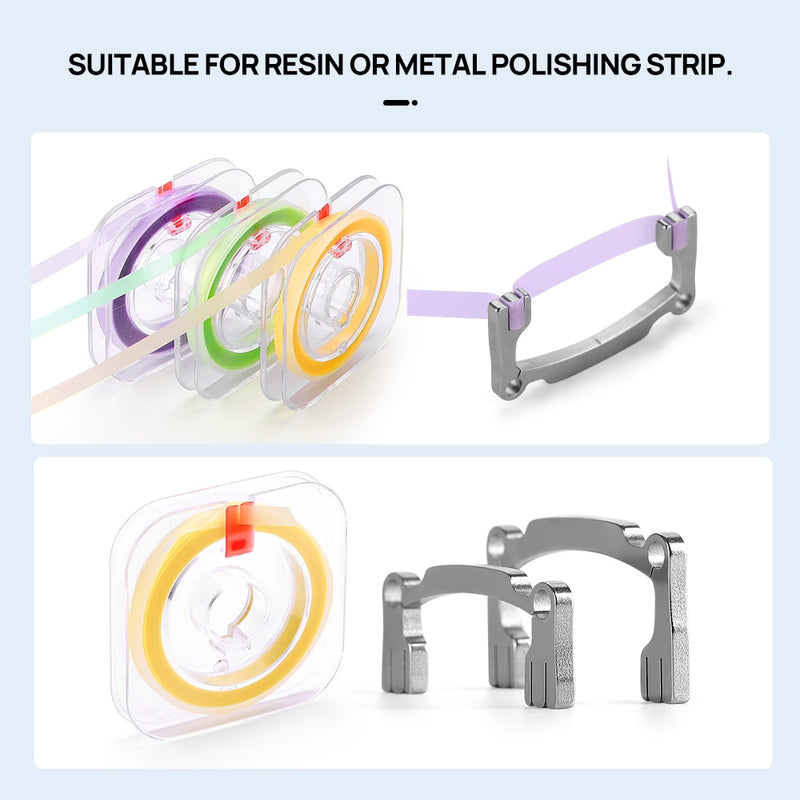 Azdent Dental Polishing Strip Holder Metal Resin  Autoclavable Dentist Tools - KiwisLove