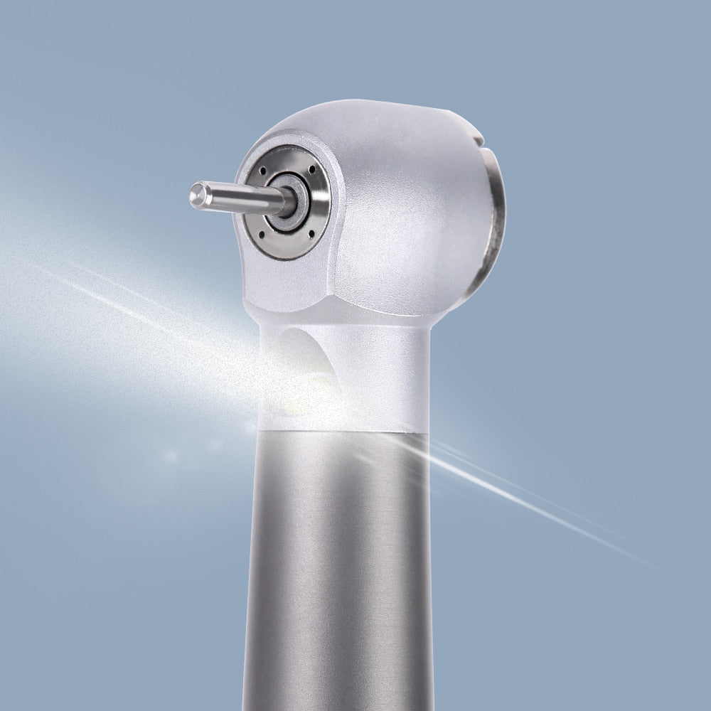 Dental Handpiece LED High Speed Ceramic Bearing Push Button Standard Head 4 Spray Stainless JD008A1-SP M4/B2 Ceramic Rotor A - KiwisLove