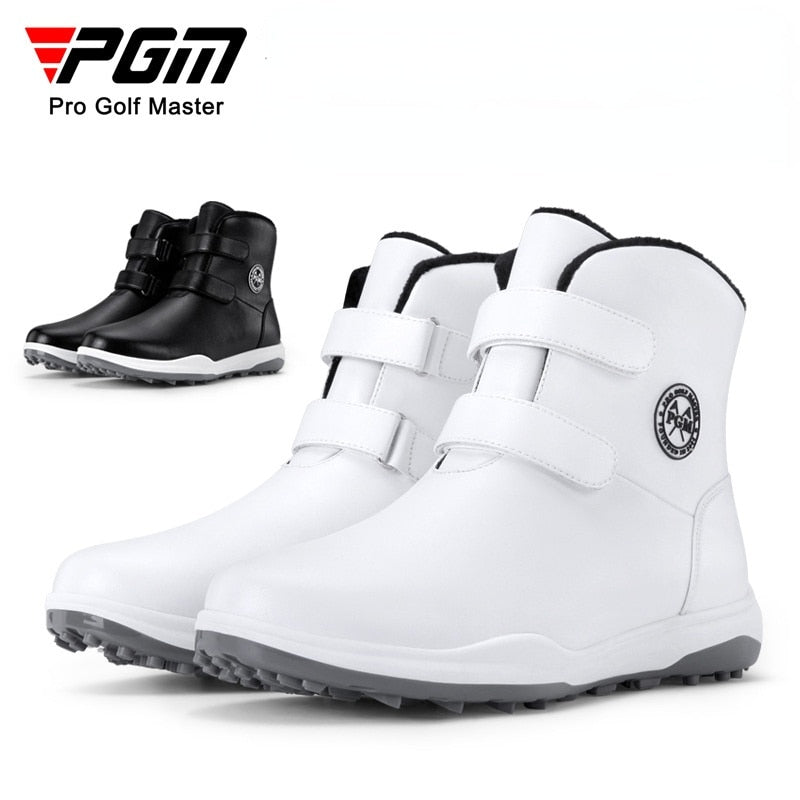 PGM Women Golf Shoes Anti-slip Sneakers Fleece Lining Women Sports Shoes Autumn Winter Waterproof Casual Boots Wear XZ196 - KiwisLove
