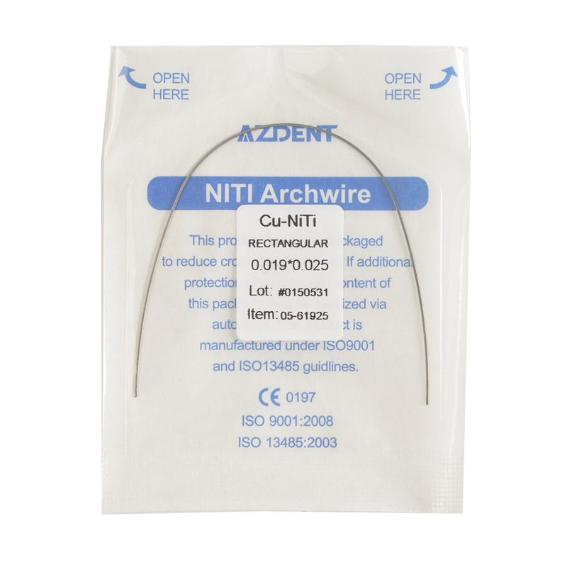 AZDENT Dental Orthodontic Copper Nickel-Titanium Arch Wires Cu NiTi Archwire Ovoid Form Rectangular / Round Dentist Tools - KiwisLove