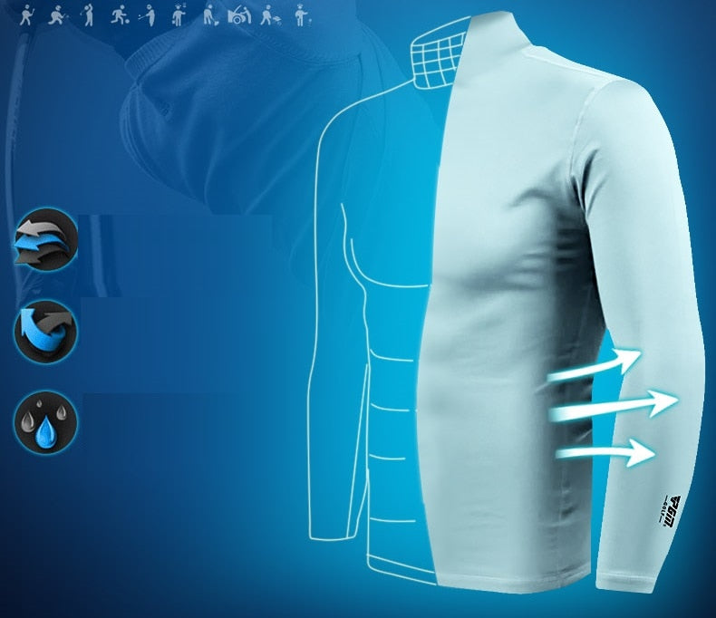 PGM Mens Sun Protection Golf Shirt Underwear Long Sleeve Golf Shirt Cooling Ice Silk T-shirts Anti-UV Soft Golf Apparel For Men - KiwisLove