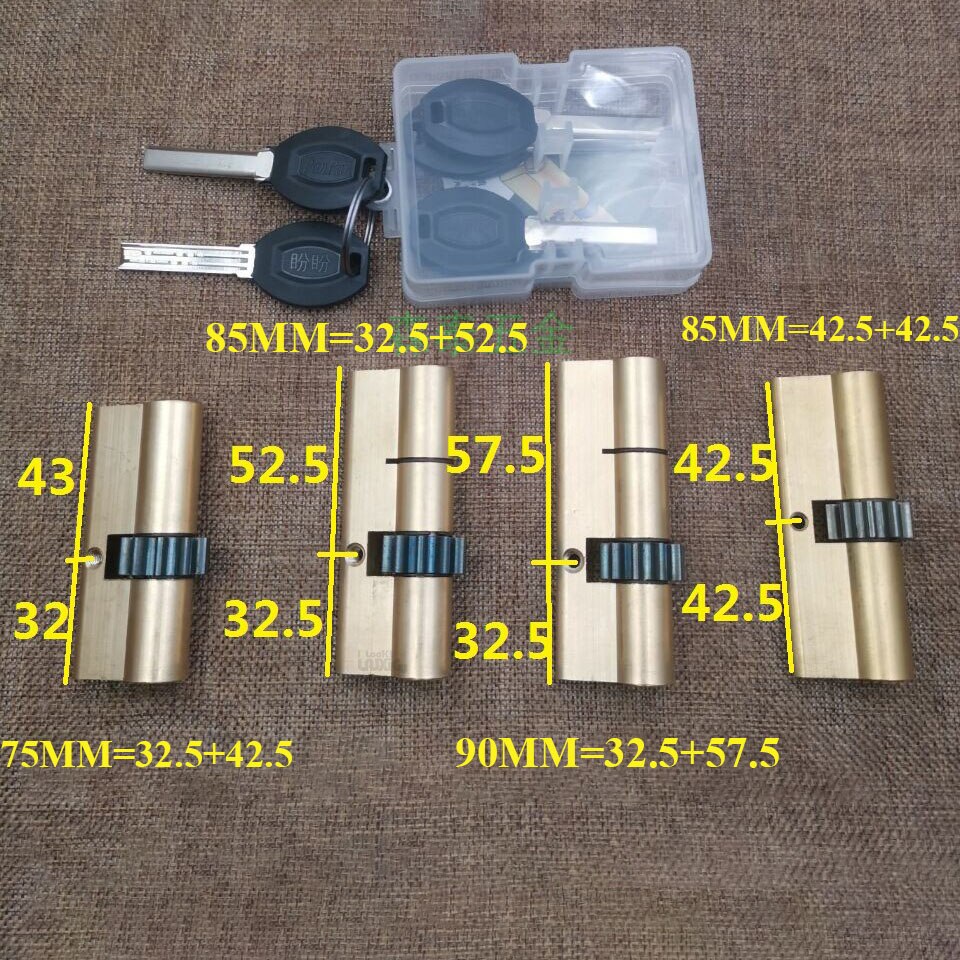 10 tooth Lock cylinder Anti-theft door lock outdoor door lock cylinder 10 tooth lock cylinder 10 gear lock living room door lock - KiwisLove