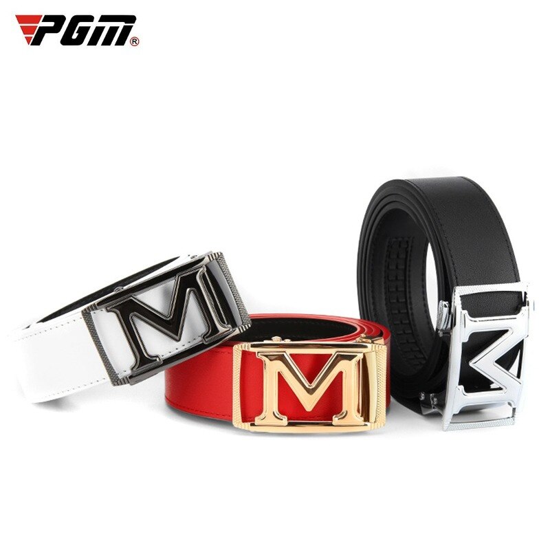 PGM Men Golf Shorts Belt First Layer Cowhide Alloy Automatic Buckle Golf Apparel PD015 - KiwisLove