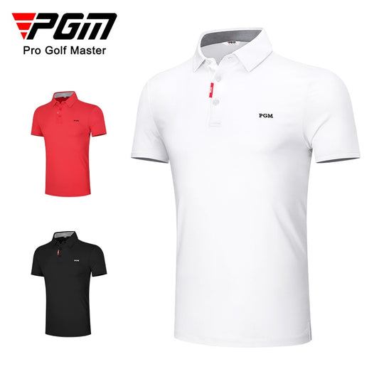 PGM Summer Men Golf T Shirts Quick-Dry Breathable Short Sleeve Tops Outdoor Sports Sweat Absorbent Golf Wear Casual M-XXL YF463 - KiwisLove