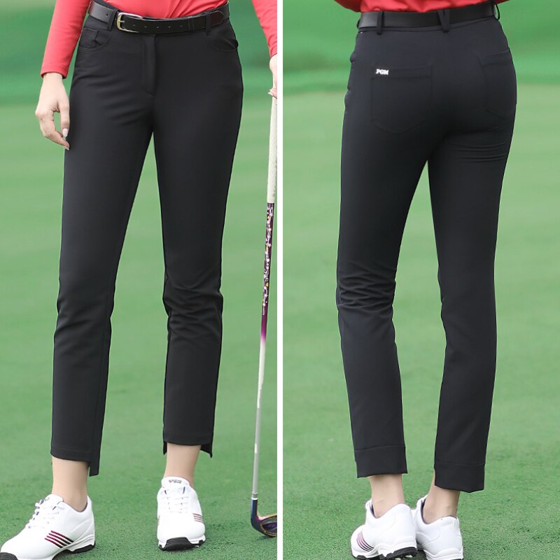 PGM Golf Women&#39;s Pants Autumn Sports Pants Comfortable Slim Thin Pants  Womens Golf Clothing Cropped Trousers KUZ094 - KiwisLove