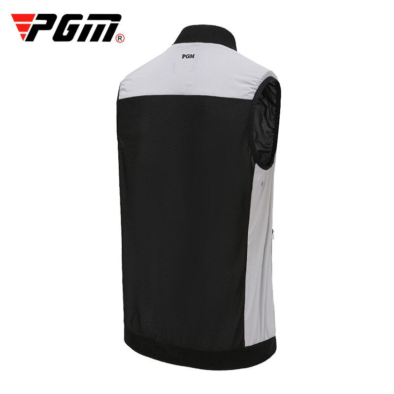 PGM Men Glof Ultralight Windproof Vest Spring Autumn Grey Breathable Sleeveless Under Armour Jacket Coat Clothes YF364 - KiwisLove