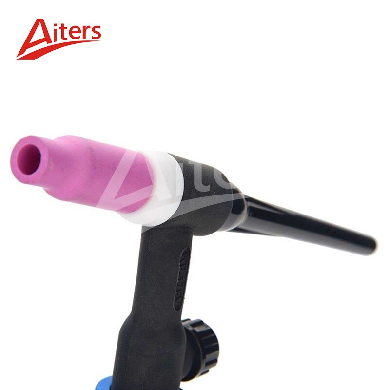 TIG Air-cooled Split Welding Torch Complete WP-17FV Welding Argon 4M Flexible Neck Gas Valve TIG Connector With Blue Handles - KiwisLove