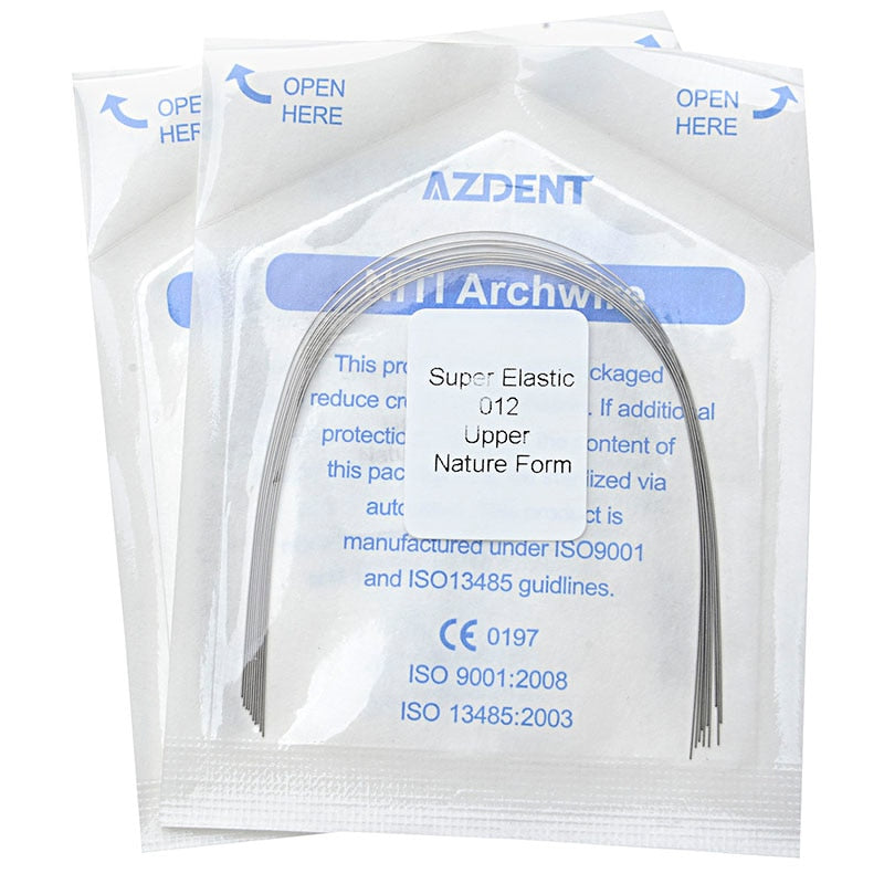 10pcs/Pack AZDENT Dental Orthodontic Natural Form Niti Round Arch Wires Dentist Super Elastic ArchWire - KiwisLove