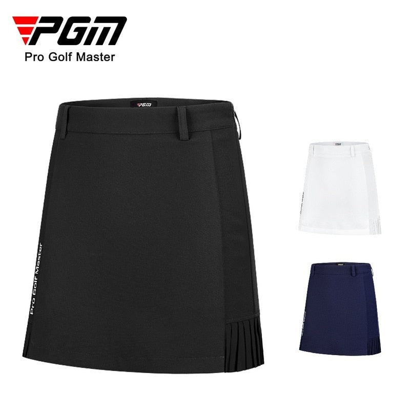 PGM Women Golf Short Skirt Female Summer Breathable Sports Girl Elasticity Wear Anti-exposure Pleated Skirt Lady Clothing QZ074 - KiwisLove