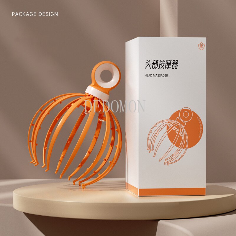 18/12 Claws Head Scalp Relaxation Massage Pain Relief Body Massager Stress Release Relaxing Octopus Claw Massager Device Unisex - KiwisLove