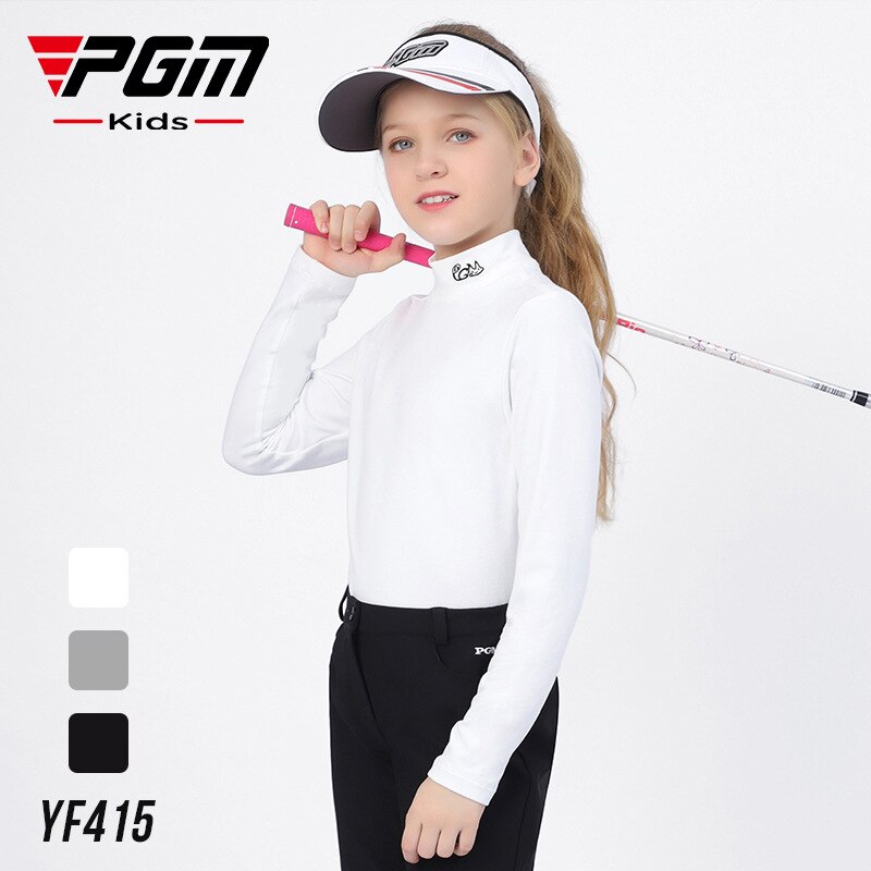 PGM Autumn Winter girls Shirt Long Sleeve Golf Clothing Keep Warm Outdoor Sports Bottoming-Shirt Ladies Slim Fit T Shirts YF415 - KiwisLove