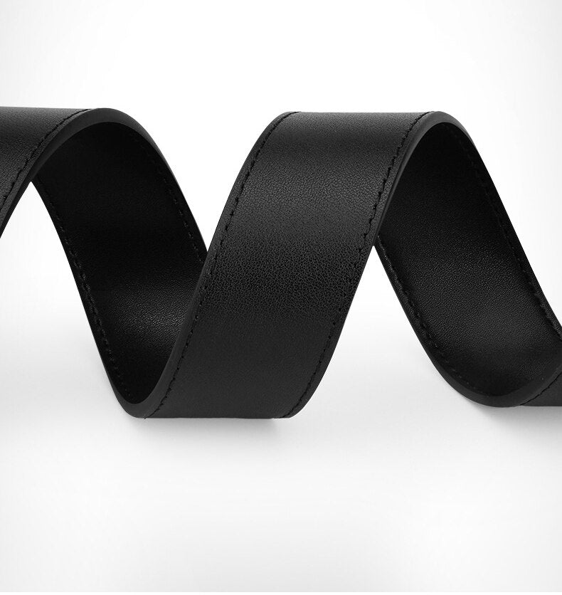 PGM Men Golf Shorts Belt First Layer Cowhide Alloy Automatic Buckle Golf Apparel PD015 - KiwisLove