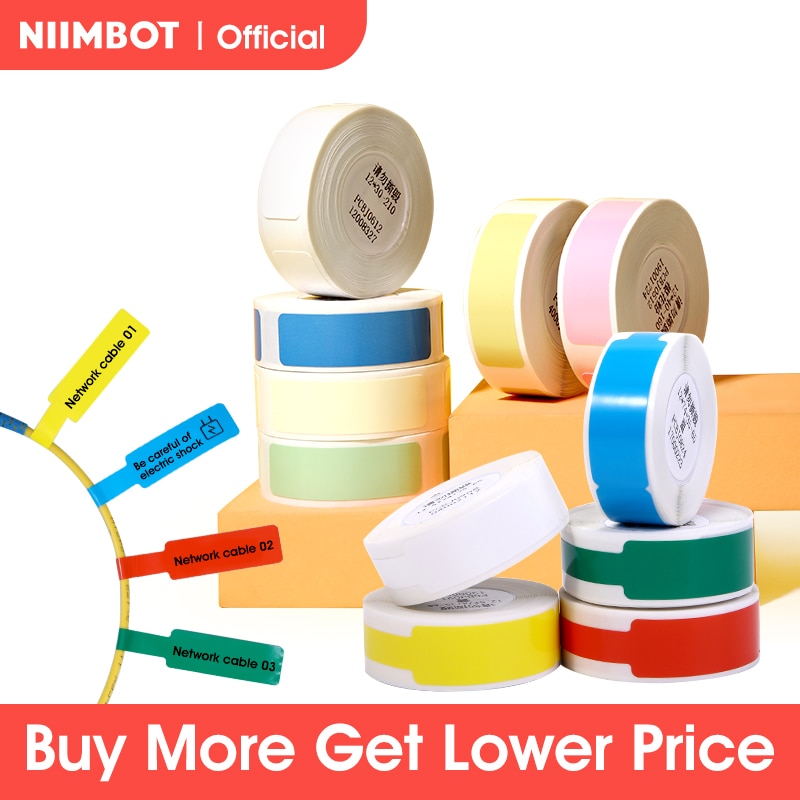 Niimbot B18 PET Label Paper Tag Keep 8-10 Years Thermal Transfer Printer Colorful Carbon Ribbon For Thermal Portable Label Maker - KiwisLove