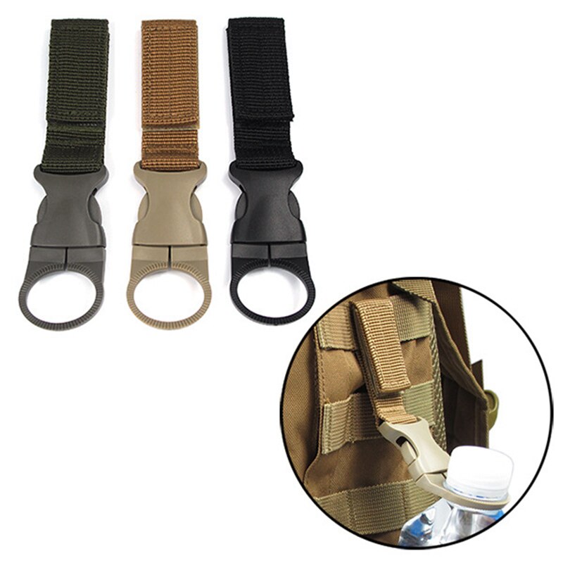 1PCS Outdoor Tool Nylon Key Ring Holder TacticalGear Clip Belt Keepers Military Utility Hanger Carabiner Tactical Molle Hook - KiwisLove