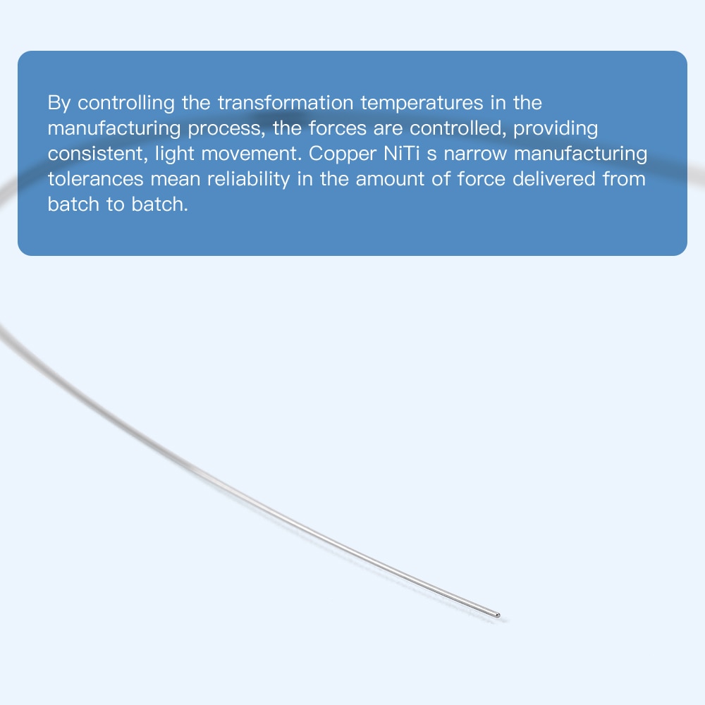 1Pcs/Pack (Total 5 Pcs) Dental Orthodontic Copper 35˚ Super Elastic Cu-NiTi  Archwire With Stops Round / Rectangle Damonform - KiwisLove