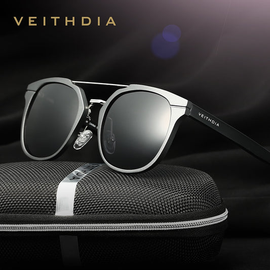 VEITHDIA Aluminum Sunglasses Men Brand Driving Fashion Polarized UV400 Lens Unisex Vintage Eyewear Male Glasses For Women VT6392 - KiwisLove