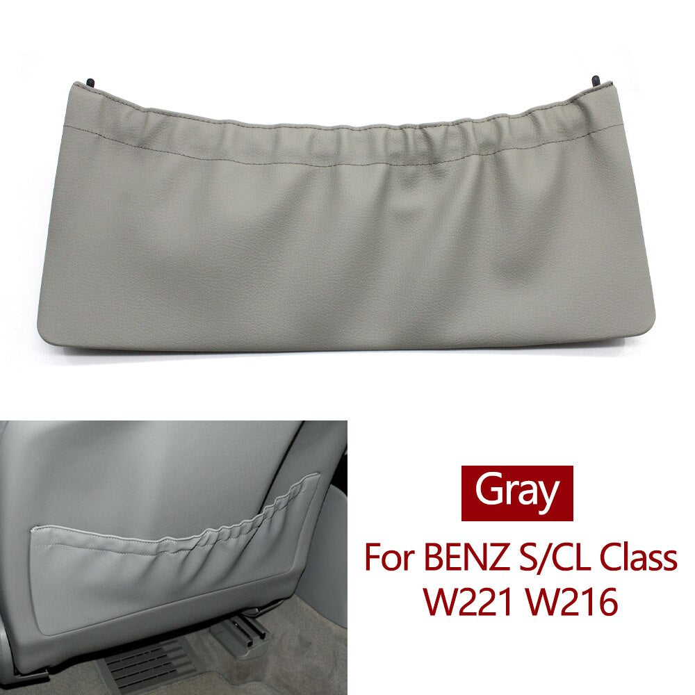 Car Front Left Right Seat Backrest Leather Storage Panel Cover Trim For Mercedes Benz S CL Class W221 W216 S300 S350 S400 S500 - KiwisLove