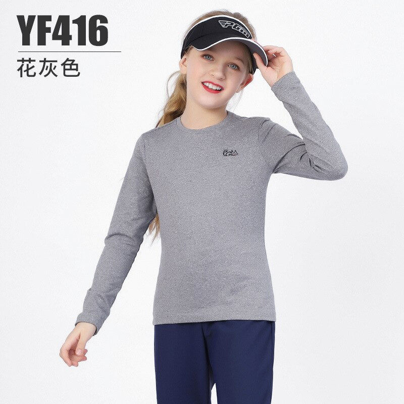 PGM Autumn Winter Girls Shirt Long Sleeve Golf Clothing Keep Warm Outdoor Sports Bottoming-Shirt Ladies Slim Fit T Shirts YF416 - KiwisLove
