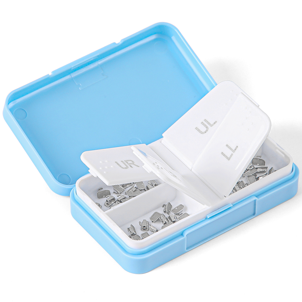 4Pcs/Set  20Sets=80Pcs AZDENT Dental Orthodontic Buccal Tubes 1st Molar Bondable Monoblock Non-Convertible Single Roth MBT 0.022 - KiwisLove