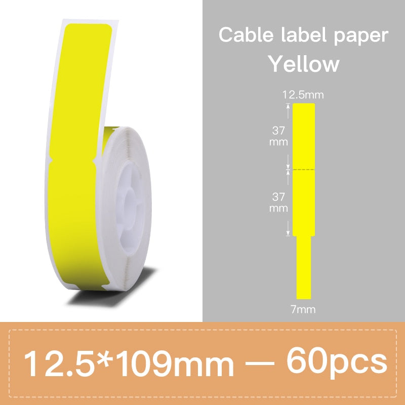 Niimbot B18 Thermal Transfer Printer PET Label Paper Keep 8-10 Years Colorful Carbon Ribbon For Thermal Portable Label Maker - KiwisLove