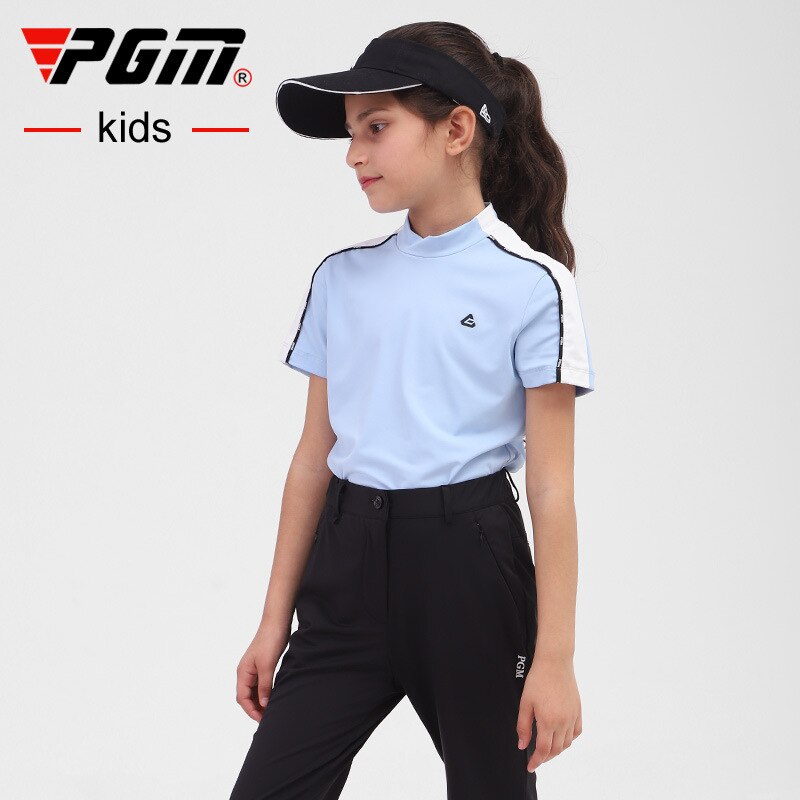 PGM Golf Apparel Summer Short-sleeved T-shirt Sports Wear Quick-drying Girl Jersey Digital Breathable Mesh Clothing Tops YF410 - KiwisLove