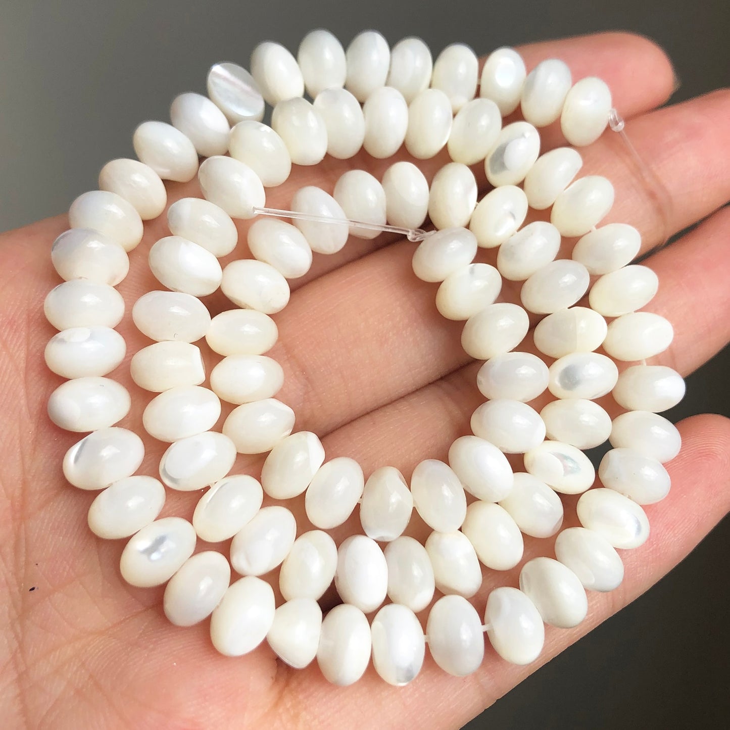Natural White Freshwater Shell Beads Beads Heart Cross Star Round Mother Of Pearl Loose Beads for Jewelry Making DIY Bracelet - KiwisLove
