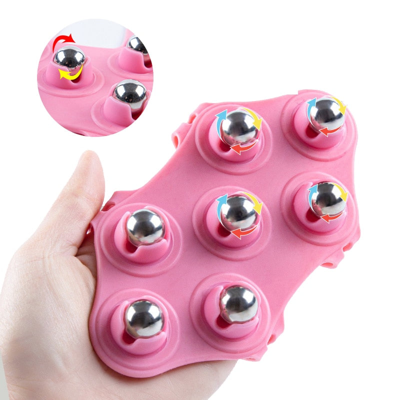 Body Massage Glove Roller Ball Fat Burner Muscle Pain Relief Relax  Anti-Cellulite Massager for Back Leg Buttocks Health Care - KiwisLove