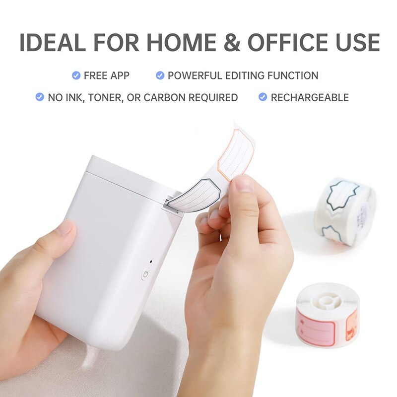 NiiMbot D101 Portable Pocket Label Maker Mini Wireless Inkless Label Printer for Phone Tablet Office Home Organization D11 Plus - KiwisLove