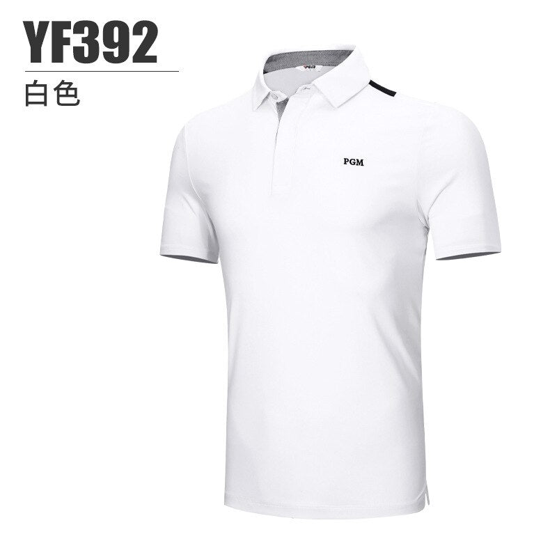 PGM Golf T Shirt Men'S Shirts Summer Short Sleeved Tops Men Breathable Elastic Uniforms Golf Clothing Size M-XXL YF392 - KiwisLove